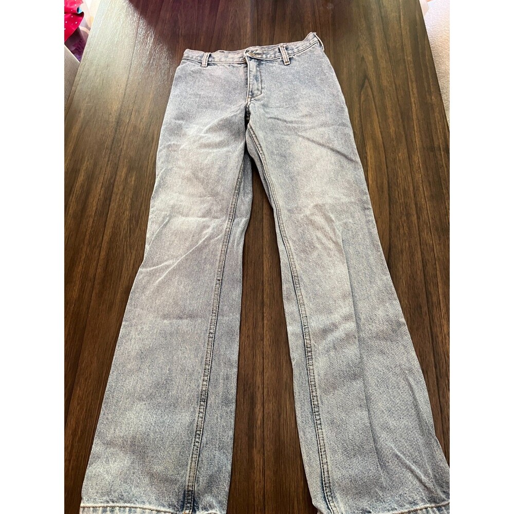J Galt Jeans Women Small light Blue Wide Leg Button Zip Y2K teen